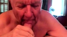 White-haired Grandpa Perfectly Bj With Mouth Cleaning