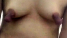 Mature Playing With Extreme Big Nipples