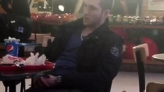 Str8 catching guy scratching his nuts