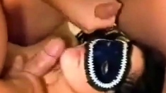 Masked Italian Slut In A Threesome