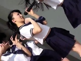 Cute Japanese Students Dance