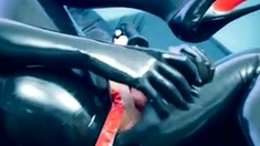 Rubber 18 inch Dildo