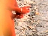 wanker at the beach