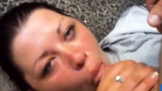 Huge cumshot on her face