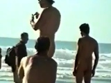 Str8 big dick on beach