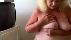 BBW granny dance on webcam