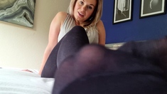 Milf school principal having a foot fetish in her office