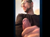 Str8 daddy showing off his cock on cam