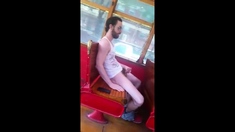 Str8 guy stroke in bus