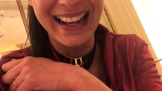 Milf Brunette Masturbating With Toy Ass