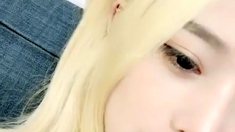 Blonde moist teen peach solo session