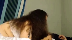 Super Thick Hairjob And Precum In Hair, Long Hair, Hair