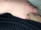 Slut play with her pussy in her bed