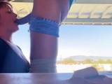 Outside no handed interracial BBC deepthroat