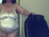 bbw granny in sexy satin body