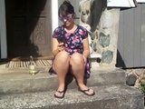upskirt shaved pussy