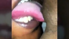 Black Couple's Homemade Orgasm