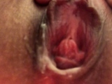Cummy amateur pussy close up
