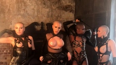 Wild group sex big boobs babe
