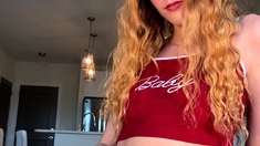 Hot amateur teen butt plug solo play