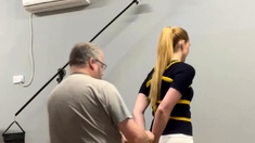 slut his tall blonde fetish flashing ass on live webcam
