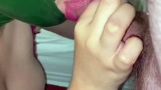 Fetish slut handjob and blowjob with tit fuck for whore