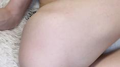Blonde tight pussy babe solo toy fun in glamour masturbation
