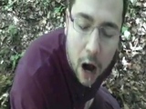 Bear Cub Blows a Load in His Mouth and Swallows