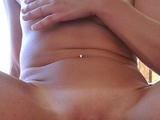 Small tit brunette amateur tugs on a big willie