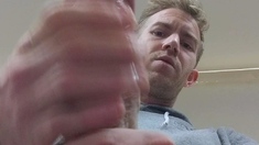 Big cock jerked off by gay on webcam