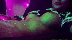 Chubby Brunette Big Boobs Dildo Masturbation
