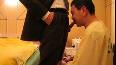 Sucking My Asian Daddy's Small Cock