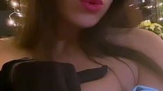 Big boobs milf masturbates with her dildo