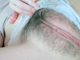 Amateur redhead poses and masturbates with toys