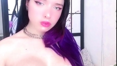 This large amateur cam girl has some very big boobs