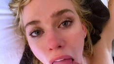 European Blonde Facialized After Blowjob In This Pov Video