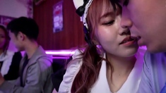 Extreme close up of Japanese teen masturbating Uncensored