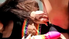 Stacked Brunette Goes Solo Toys And Masturbation