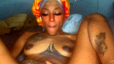An appealing blonde with big boobs and sexy masturbate