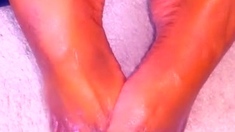 Amateur striptease and Solo masturbation