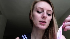 Teen Cute Italian Brunette Solo At