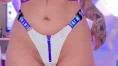 Hot Babe With Big Boobs Playing With Her Lactating Boobs