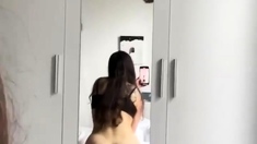 Pink pussy and ass kinky solo toy fun
