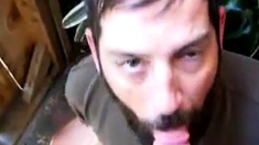 Bearded Daddy Blowjob By The Roadside