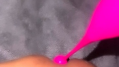 Fat Amateur With Big Jugs Masturbates With Toy
