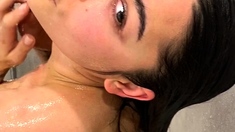 Teen Goth Brunette Bara Jerks And Sucks Cock
