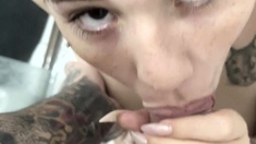 Hot amateur teen blowjob and facial HD video