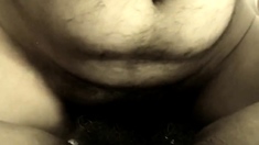 Bush Penetration Close-Up - Hairy Amateur Mature Girl POV