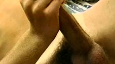 Blond dude puts on a solo masturbation show for his webcam fans