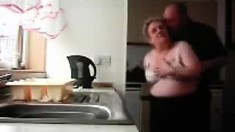 Hidden cam. Mum and dad home alones having fun